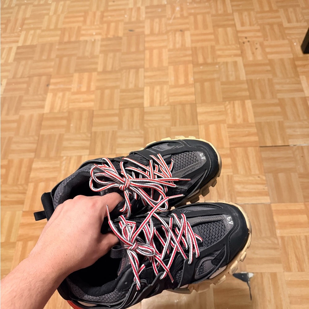 Balenciaga Black Multi-Color Track Sneakers - Picture 4 of 4